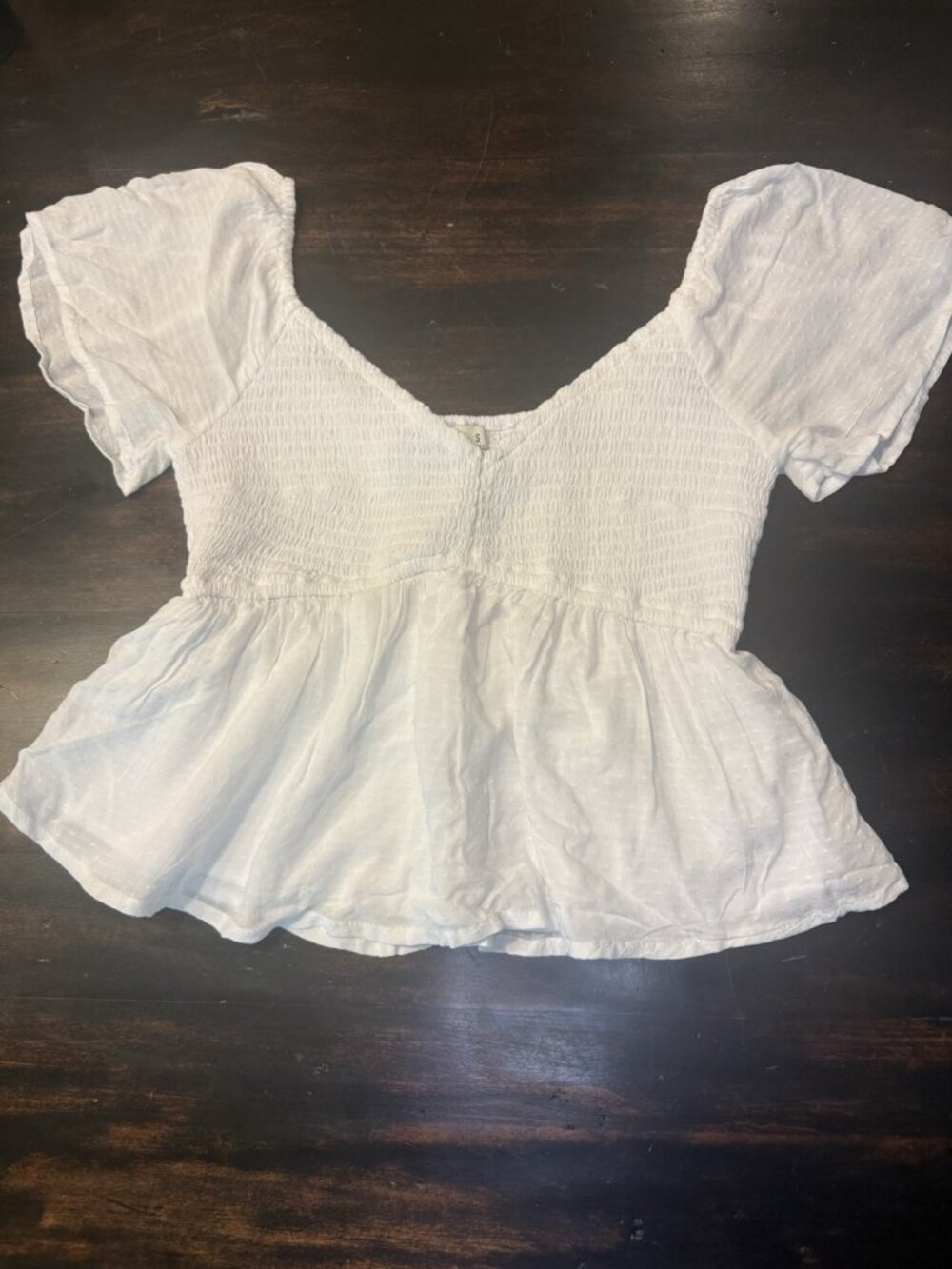 Hollister Womens White Babydoll Cami Top Flowy Size S